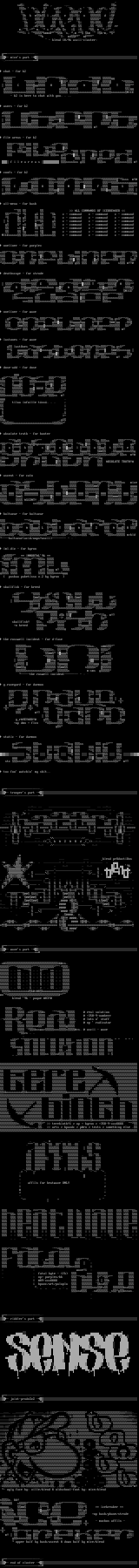 ascii logocluster 10/96 by multiple artists