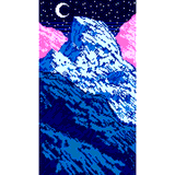 Mountain Night by PixelArtForTheHeart