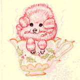 Peppermint Poodle by Theresa Oborn