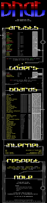 phat october '96 infofile by phat seniors