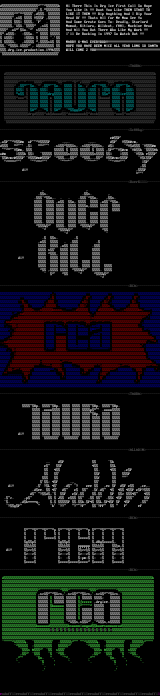 Ascii/Ansi Cluster by Dry Ice